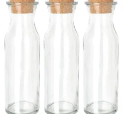 VBS Glasgravur|Glas- & Porzellanmalerei>Glasflaschen "Milk", 3er-Set