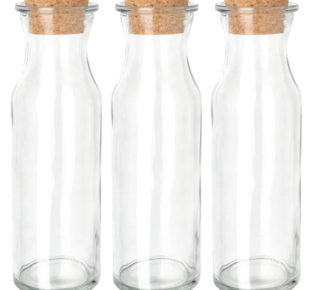 VBS Glasgravur|Glas- & Porzellanmalerei>Glasflaschen "Milk", 3er-Set