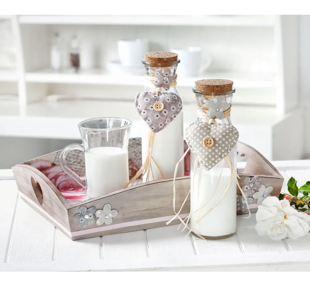 VBS Glasgravur|Glas- & Porzellanmalerei>Glasflaschen "Milk", 3er-Set