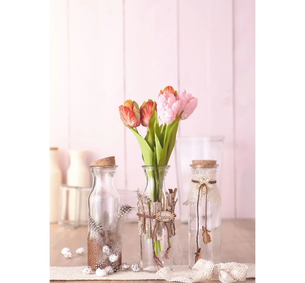 VBS Glasgravur|Glas- & Porzellanmalerei>Glasflaschen "Milk", 3er-Set