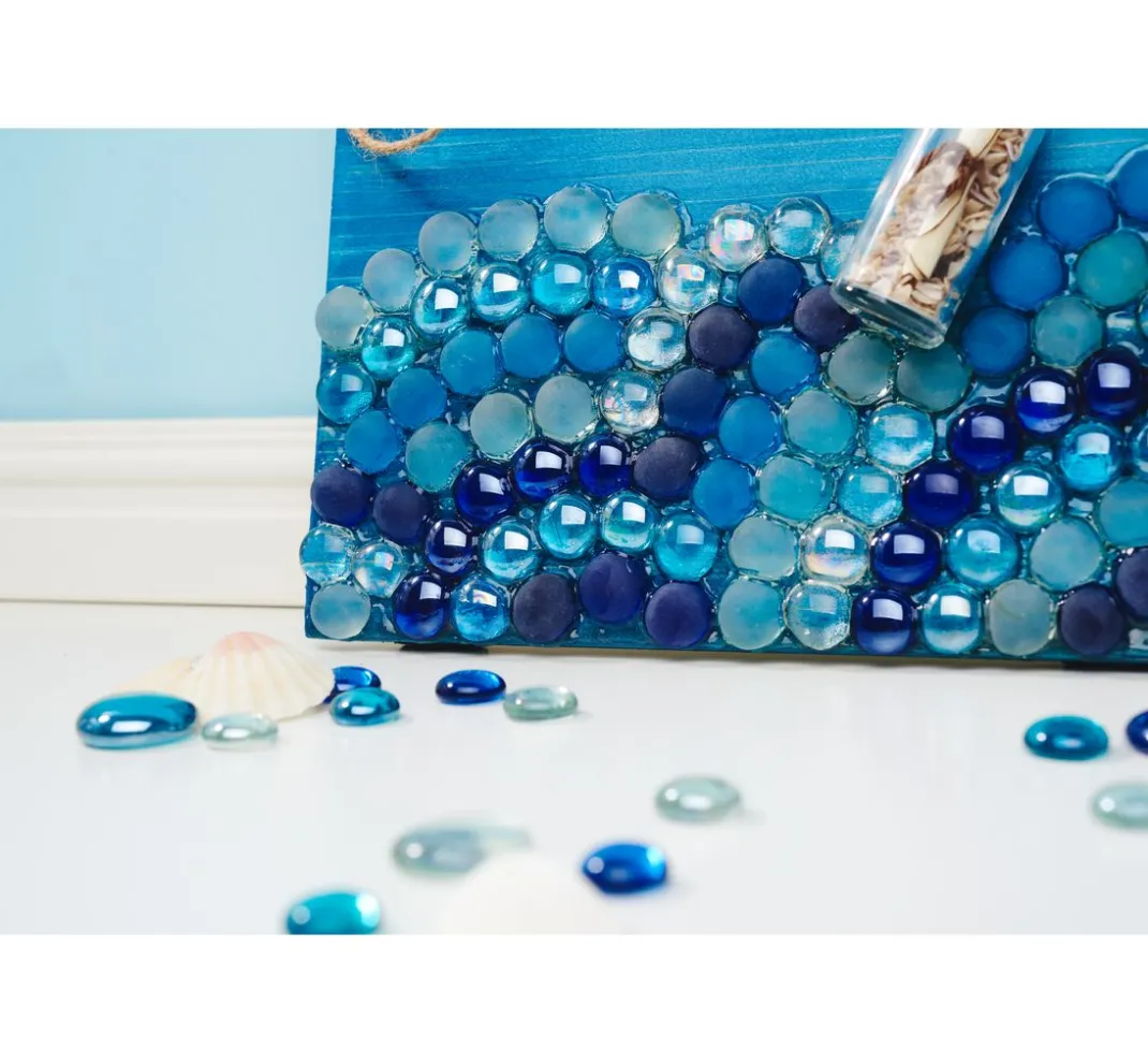 VBS XXL Mosaik Basteln>VBS Glas-Muggelsteine "Bunt", 1 kg