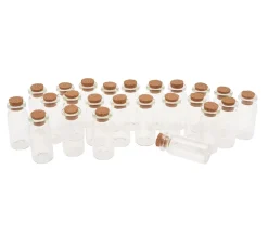 VBS XXL Glas- & Porzellanmalerei|Glasgravur>VBS Glasröhrchen mit Korken "5 cm", 24 Stück