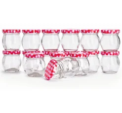 VBS XXL Glasgravur|Glas- & Porzellanmalerei>VBS Gläser mit Schraubdeckel "Bauchig", 16 Stück