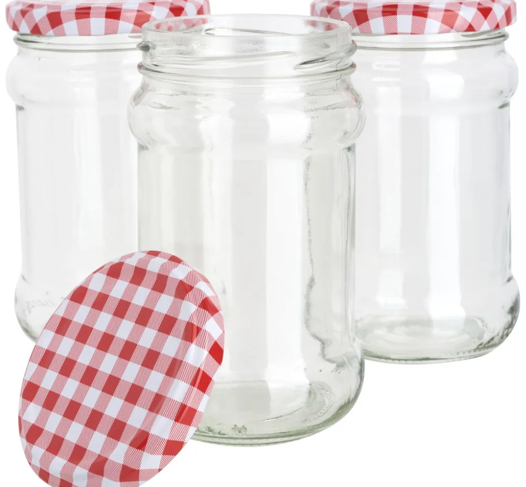 VBS Glas & Porzellan>Gläser mit Schraubdeckel "Rund", 270 ml