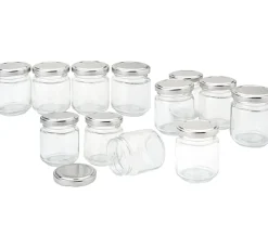 VBS XXL Glas- & Porzellanmalerei|Glasgravur>VBS Gläser mit Schraubdeckel "Rund", 100 ml, 12 Stück