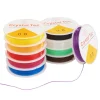 VBS XXL Bänder & Kordel>VBS Gummikordeln "Magic Stretch", Bunter Mix, 0,8 mm, 10 Rollen à 5 m