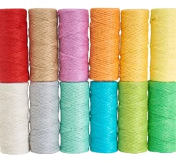 VBS Jute, Wolle, Filz & Sisal|Makramee Garn>Hanfkordel "Bunt sortiert"