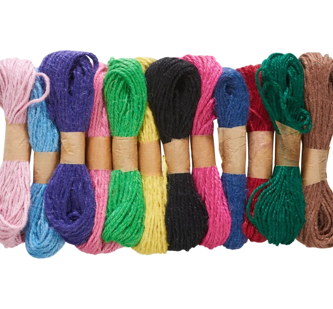 VBS Jute, Wolle, Filz & Sisal|Makramee Garn>Hanfschnur "Bunt sortiert"