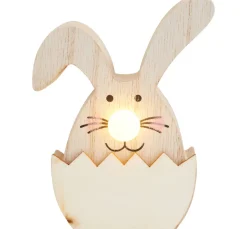 VBS Dekofiguren & -Objekte|Holz, Mdf & Pappmaché>Hase mit LED-Nase