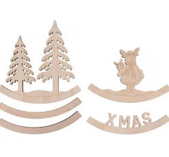 VBS Holz, Mdf & Pappmaché>Holz Deko-Bogen "X-MAS"