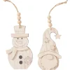 VBS Anhänger|Holz, Mdf & Pappmaché>Holz-Anhänger "Wichtel und Schneemann", 2-er Set