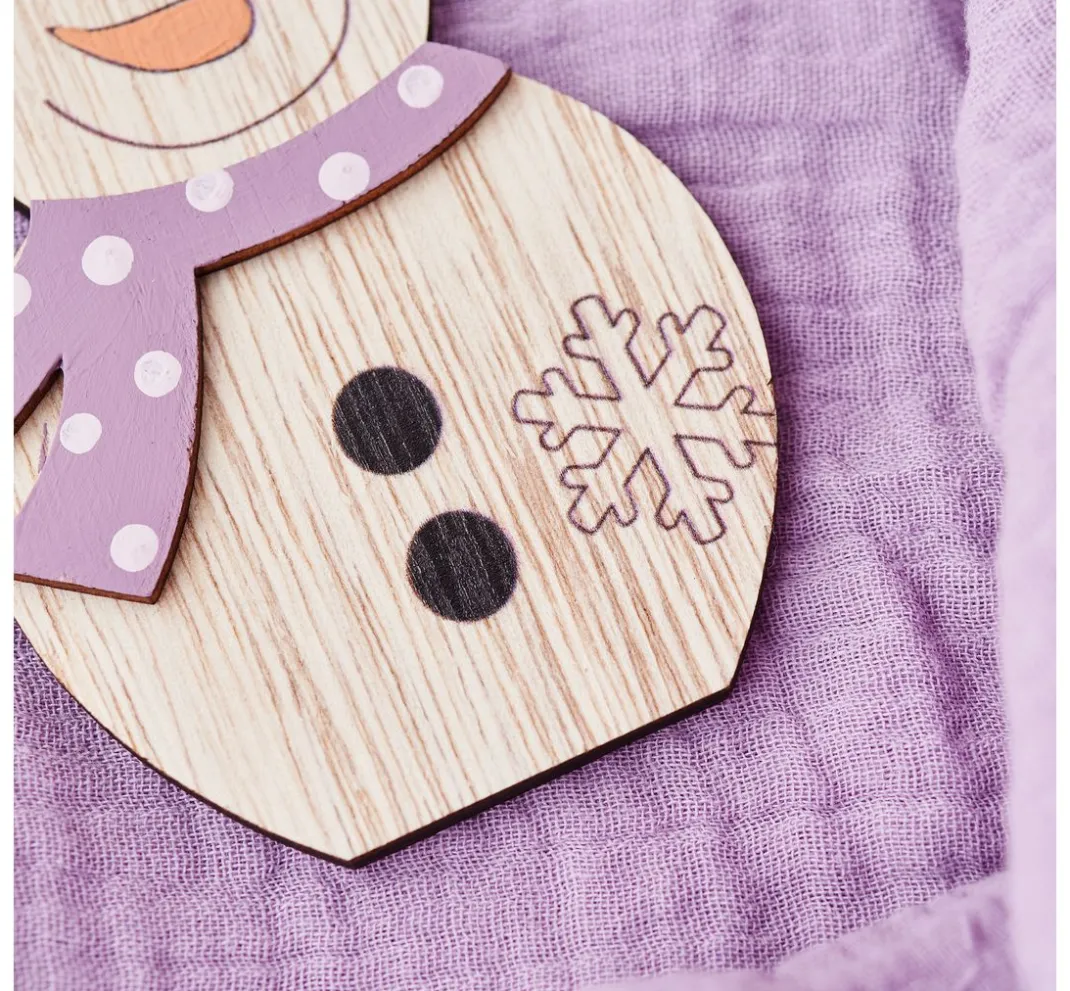 VBS Anhänger|Holz, Mdf & Pappmaché>Holz-Anhänger "Wichtel und Schneemann", 2-er Set