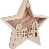VBS Holz, Mdf & Pappmaché>Holzbausatz "Holzstern mit Häuserfront"