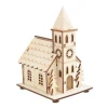 VBS Holz, Mdf & Pappmaché>Holzbausatz "Kirche" inkl. LED