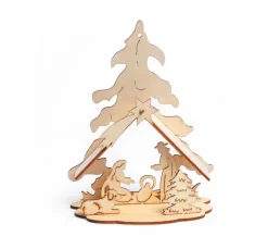 VBS Krippen|Holz, Mdf & Pappmaché>Holzbausatz "Krippe Bethlehem"