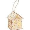 VBS Anhänger|Holz, Mdf & Pappmaché>Holzbausatz Lichterhaus "Schneemann mit Vogelhaus", inkl. LED