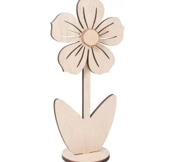 Kinder VBS Holz|Dekofiguren & -Objekte>Holz-Blume "Maggie"