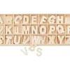 Kinder VBS Holz|Holz, Mdf & Pappmaché>Holz-Buchstaben-Set "Sortiert - Natur", 130 Stück