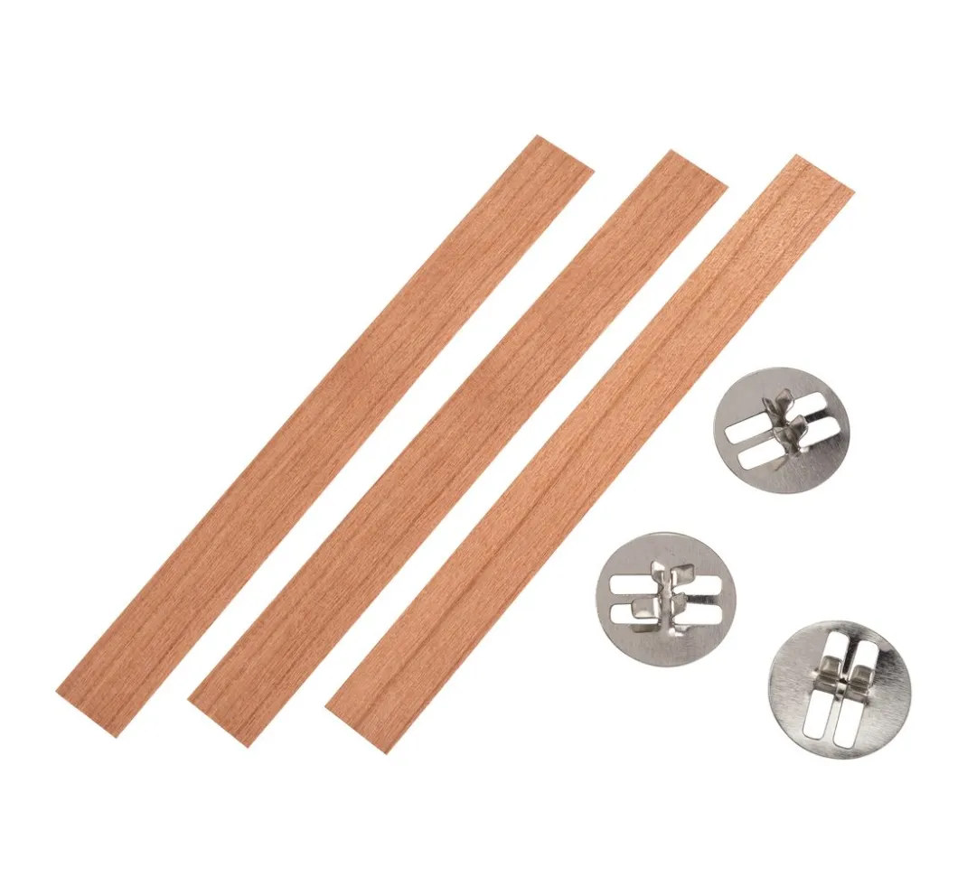 VBS Kerzen Gestalten>Holzdochte mit Halter, 13 cm