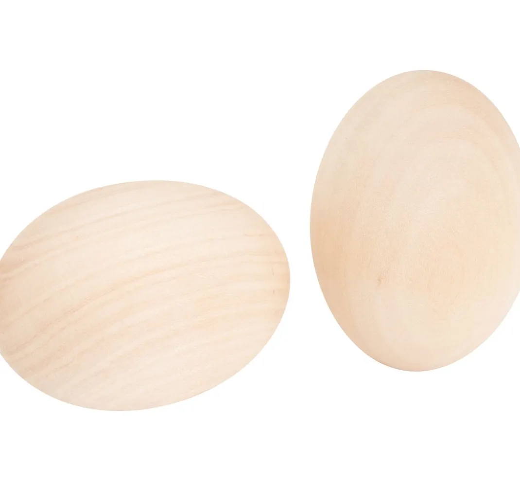 VBS Holz, Mdf & Pappmaché|Serviettentechnik>Holz-Ei, 6 x 4 cm