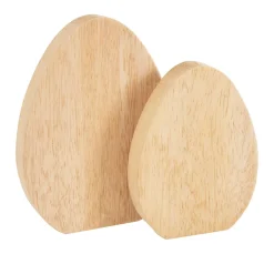 VBS Dekofiguren & -Objekte|Holz, Mdf & Pappmaché>Holz-Eier "Flach"