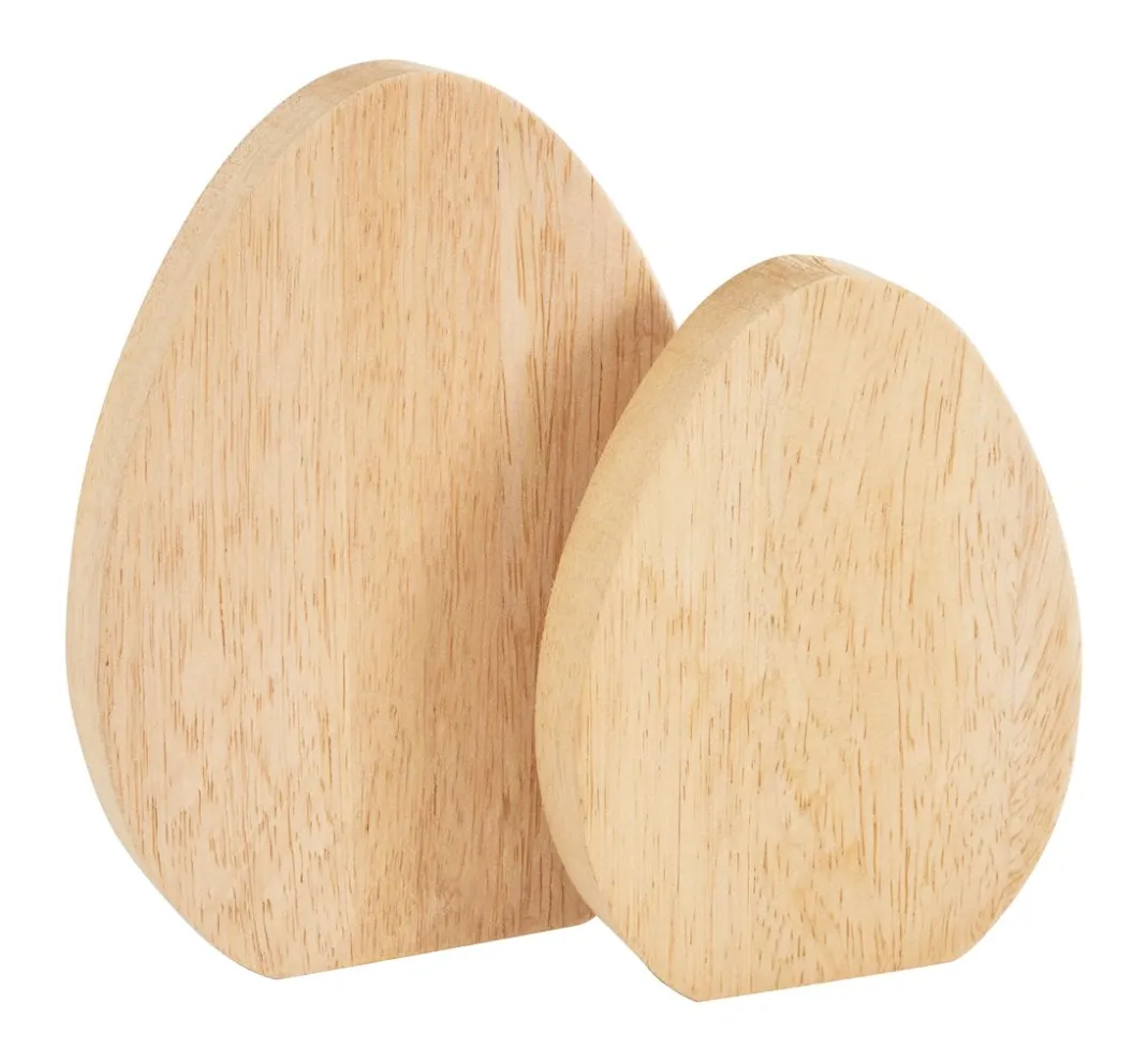 VBS Dekofiguren & -Objekte|Holz, Mdf & Pappmaché>Holz-Eier "Flach"