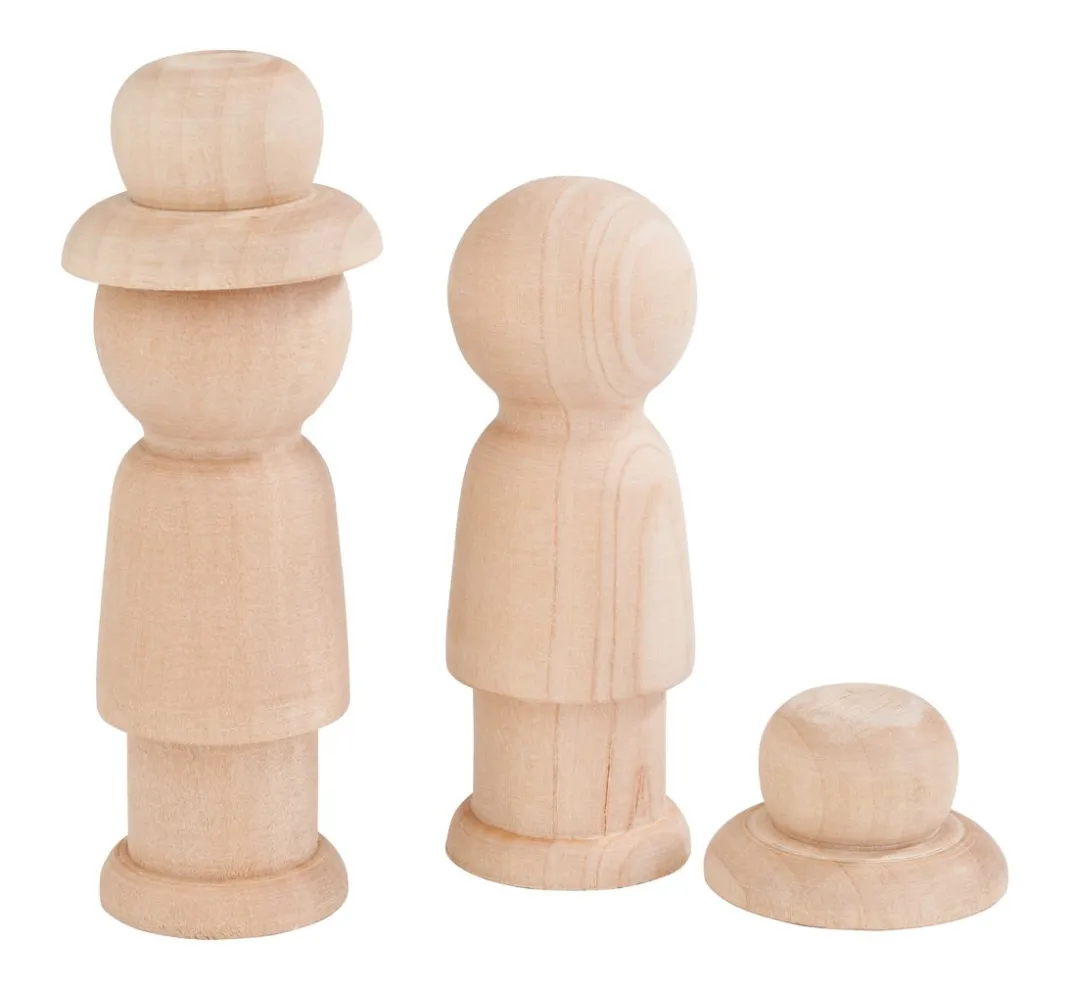 VBS Serviettentechnik|Decoupage>Holz-Figuren mit Hut