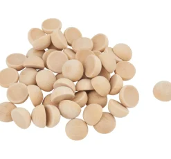 Kinder VBS XXL Holz|Holz, Mdf & Pappmaché>VBS Holz-Halbkugel "Ø 15 mm", 50 Stück