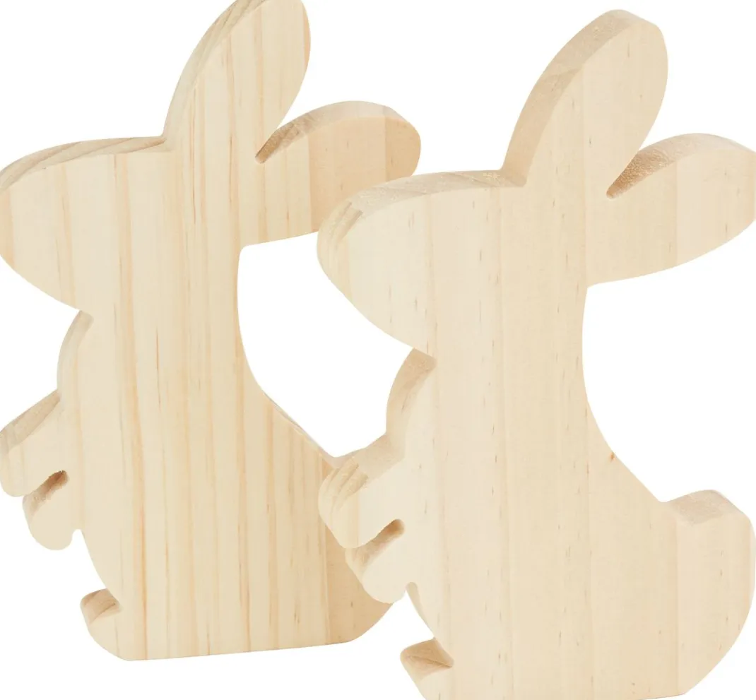 Kinder VBS Holz|Dekofiguren & -Objekte>Holz-Hasen