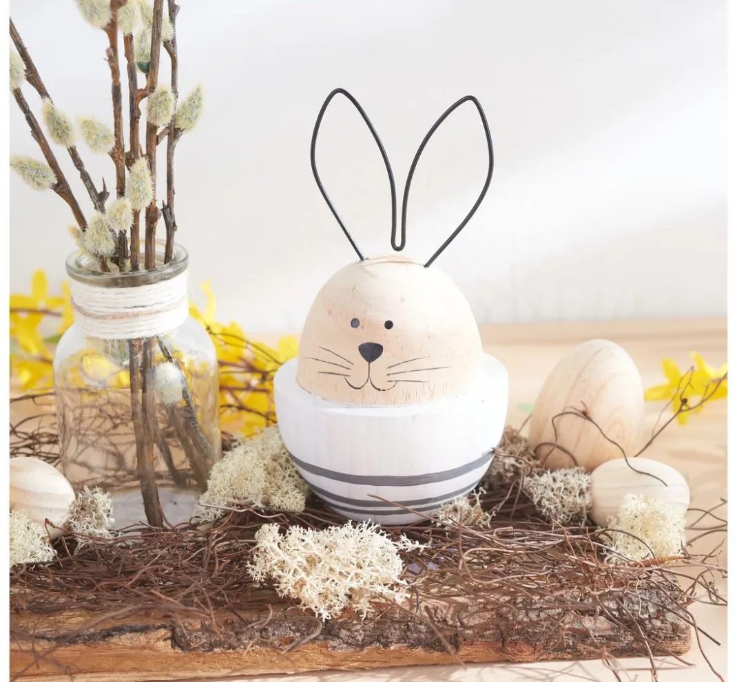 VBS Décopatch|Dekofiguren & -Objekte>Holz-Hasen "Mopsy und Flopsy"
