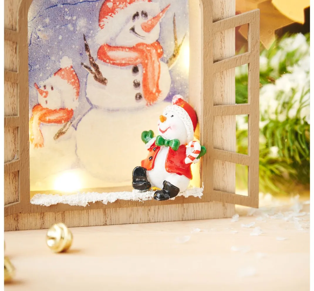 VBS Holz, Mdf & Pappmaché>Holz-Haus mit Fensterläden
