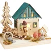 VBS Miniaturen|Holz, Mdf & Pappmaché>Holzhaus-Szene "Licht"