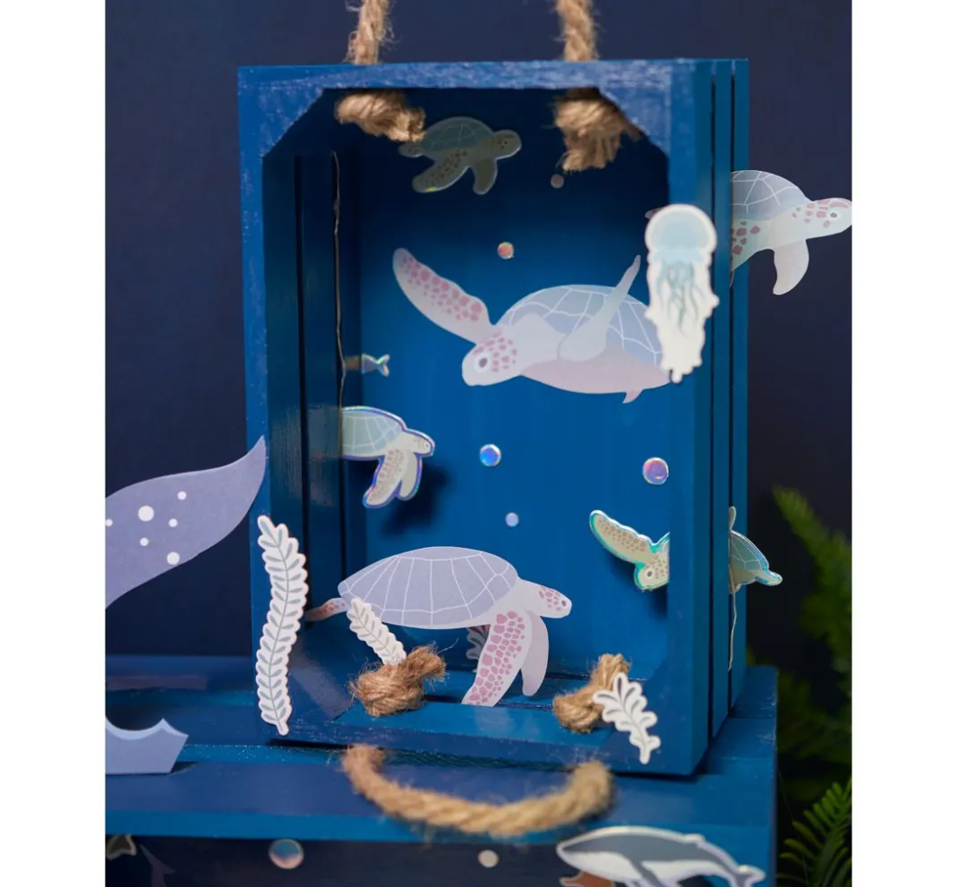 VBS Serviettentechnik|Decoupage>Holzkisten mit Latten, 2er-Set