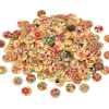 VBS XXL Knöpfe|Scrapbooking>VBS Holzknöpfe "Blumen-Mix", 100 g