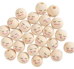 Kinder VBS Marionetten & Figuren|Bastelzubehör>Holzköpfe "Gesicht"