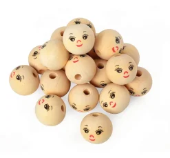 Kinder VBS XXL Marionetten & Figuren|Holz, Mdf & Pappmaché>VBS Holzköpfe "Natur", Ø 30 mm, 25 Stück