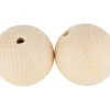 Kinder VBS Holz|Holz, Mdf & Pappmaché>Holzkugeln durchgebohrt "Ø 70 mm"