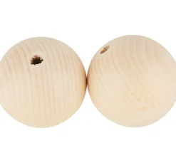 Kinder VBS Holz|Holz, Mdf & Pappmaché>Holzkugeln durchgebohrt "Ø 70 mm"