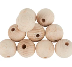 Kinder VBS Holz|Holz, Mdf & Pappmaché>Holzkugeln durchgebohrt "Ø 25 mm"