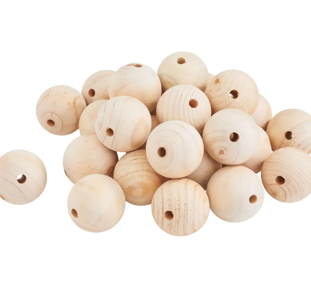 VBS XXL Holz, Mdf & Pappmaché>VBS Holzkugeln durchgebohrt