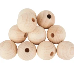 Kinder VBS Holz|Holz, Mdf & Pappmaché>Holzkugeln halbgebohrt "Ø 25 mm"