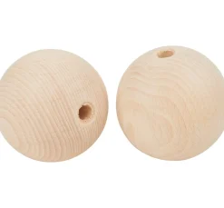 Kinder VBS Holz|Holz, Mdf & Pappmaché>Holzkugeln halbgebohrt "Ø 70 mm"