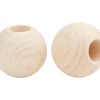 Kinder VBS Holz|Holz, Mdf & Pappmaché>Holzkugeln mit großer Bohrung "Ø 50 mm"
