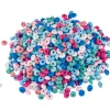 Kinder VBS XXL Holzperlen|Perlen>VBS Holzlinsen "Farbmix", 250 g