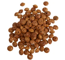 Kinder VBS XXL Perlen|Holzperlen>VBS Holzlinsen mit Naturmaserung, 100 g