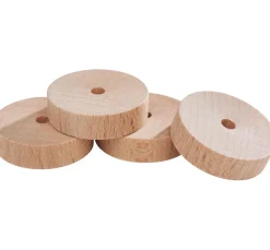 Kinder VBS Holz|Holz, Mdf & Pappmaché>Holzscheiben/Räder, Ø 30 x 8 mm, 4 Stück