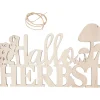 VBS Anhänger|Holz, Mdf & Pappmaché>Holzschild "Hallo Herbst"