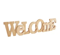 VBS Décopatch|Holz, Mdf & Pappmaché>Holz-Schriftzug "Welcome"