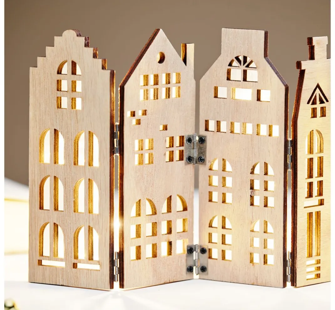 VBS Holz, Mdf & Pappmaché>Holz-Silhouette "Skyline"