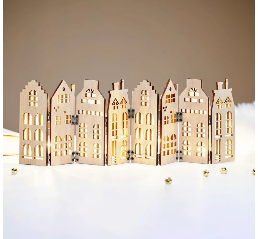 VBS Holz, Mdf & Pappmaché>Holz-Silhouette "Skyline"